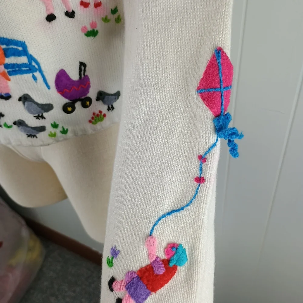 Vintage Michael Simon Outdoor Activities Women’s Small Cardigan Sweater - Picture 8 of 16